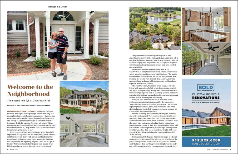 snapshot of stroll magazine article